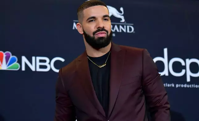 FILE - Drake attends the Billboard Music Awards in Las Vegas, May 1, 2019. (Photo by Richard Shotwell/Invision/AP, File)