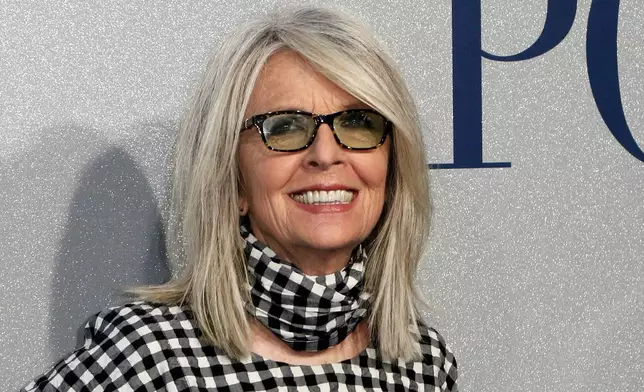 FILE - Diane Keaton arrives at the World Premiere of "Poms," on Wednesday, May 1, 2019, in Los Angeles. (Photo by Willy Sanjuan/Invision/AP, File)