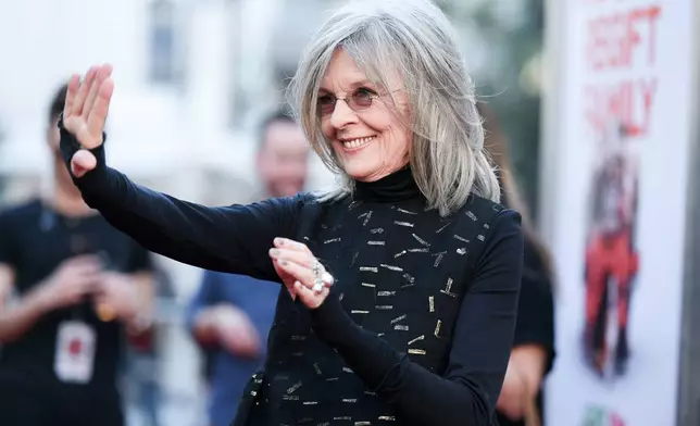 FILE - Diane Keaton attends the LA Premiere of "Love The Coopers" at The Grove on Thursday, Nov. 12, 2015, in Los Angeles. (Photo by Richard Shotwell/Invision/AP, File)