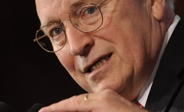 FILE -- In this June 1, 2009 file photo, former Vice President Dick Cheney speaks at the National Press Club in Washington. (AP Photo/Susan Walsh, File)
