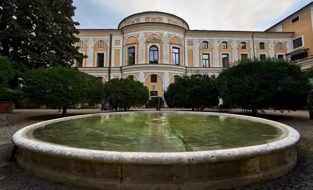 An exterior view of Palazzo Colonna, or the Colonna Palace, in Rome, Friday, Nov. 7, 2025. (AP Photo/Domenico Stinellis)