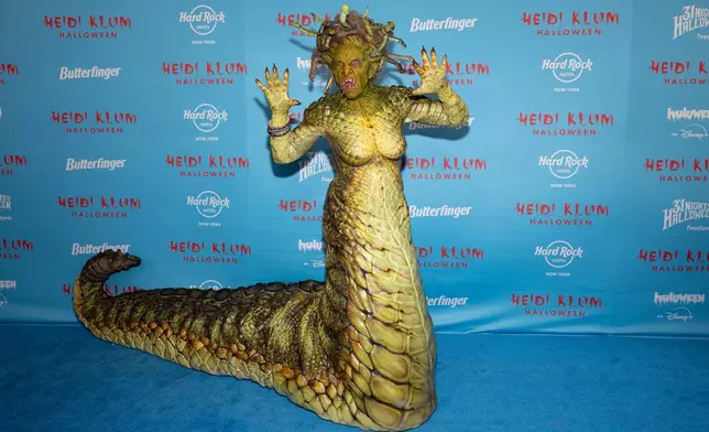 Heidi Klum attends Heidi Klum's 24th annual Halloween party at Hard Rock Hotel New York on Friday, Oct. 31, 2025, in New York. (Photo by CJ Rivera/Invision/AP)