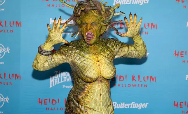Heidi Klum attends Heidi Klum's 24th annual Halloween party at Hard Rock Hotel New York on Friday, Oct. 31, 2025, in New York. (Photo by CJ Rivera/Invision/AP)