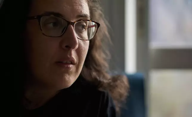 Israeli-Russian doctoral researcher from Princeton University, Elizabeth Tsurkov, who was kidnapped in Iraq, in 2023 and released last September, poses for a photo during an interview in Ramat Gan, Israel, on Nov. 6, 2025. (AP Photo/Leo Correa)