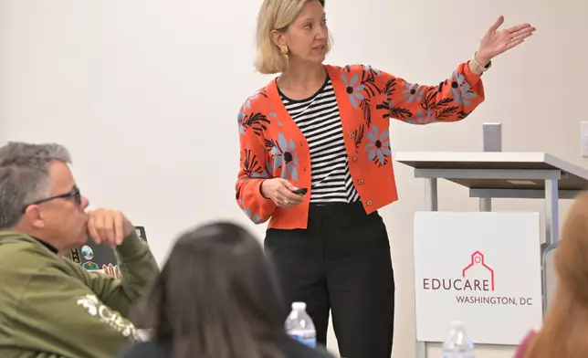 Cindy Decker, Executive Director of Tulsa Educare, facilitates a presentation during the Educare Network’s Executive Leader Convening this fall in Washington, D.C. The convening focused on strengthening and amplifying Educare’s influence, leveraging data for impact, and deepening partnerships to advance excellence for children and their families, nationwide.