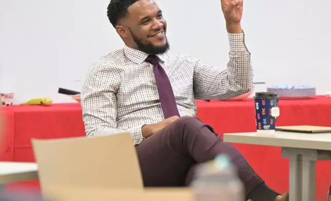 Ja’Nel Jamerson, CEO of the Flint Center for Educational Excellence at Educare Flint, engages in an activity at the Educare Network’s Executive Leader Convening this fall in Washington, D.C. Educare is a national network of 25 early childhood schools across 15 states, the District of Columbia, and the Winnebago Reservation in Nebraska, connecting research, practice, and policy to strengthen the systems that shape outcomes for young children and families.