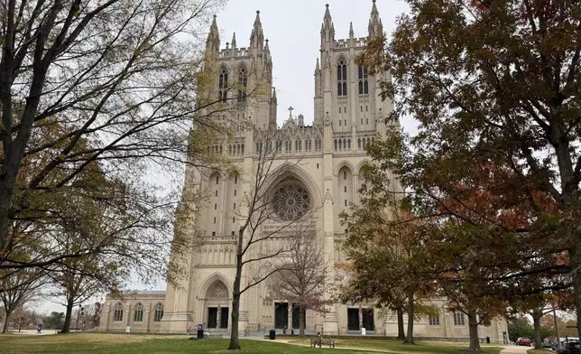 The Washington National Cathedral is photographed in Washington, Monday, Nov. 17, 2005. (AP Photo/Mike Pesoli)
