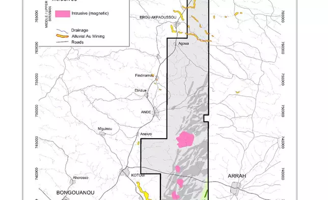 Figure 5: Interpreted Geology Map of the Kotobi Licence