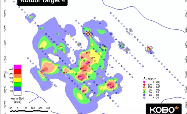 Figure 4: Kotobi 4 Target Soil Geochemistry