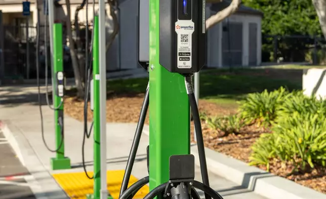 Newly installed public and private EV chargers in Carmelitos Community Center