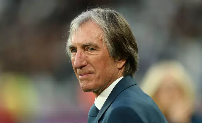 FILE - Former West Ham United player Billy Bonds, March 2, 2019. Billy Bonds, the former West Ham United player and manager, has died, Sunday Nov. 30, 2025. He was 79. (Paul Harding/PA via AP, File)