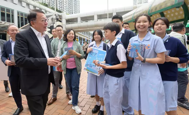 CS reaches out to community to promote 2025 Legislative Council General Election  Source: HKSAR Government Press Releases