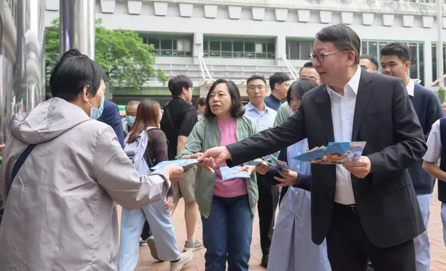 CS reaches out to community to promote 2025 Legislative Council General Election  Source: HKSAR Government Press Releases