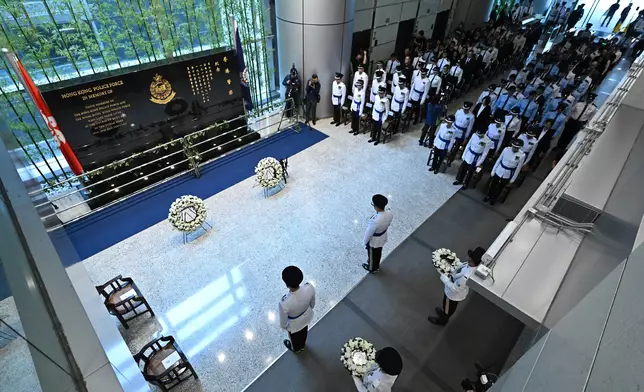 Police pay tribute to fallen police officers  Source: HKSAR Government Press Releases