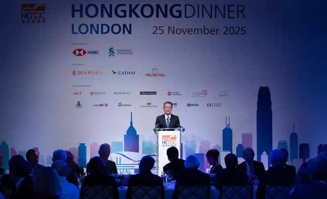 Speech by FS at Hong Kong Dinner in London (with photos/video) Source: HKSAR Government Press Releases
