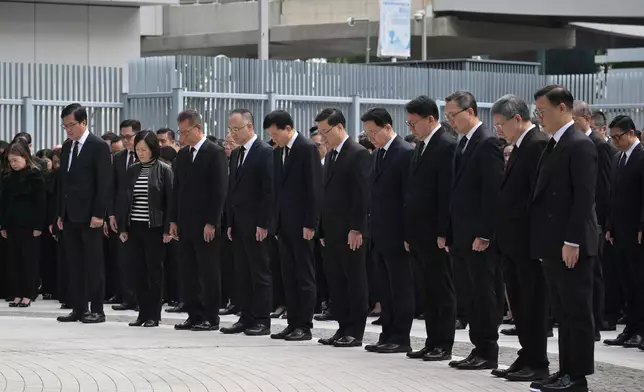 Mourning for victims of fire at Wang Fuk Court in Tai Po Source: HKSAR Government Press Releases