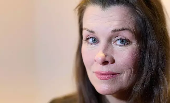 Alicia Arden sits for a portrait at The Huntley Hotel Santa Monica Beach, Friday, Nov. 21, 2025, in Santa Monica, Calif. (AP Photo/Allison Dinner)