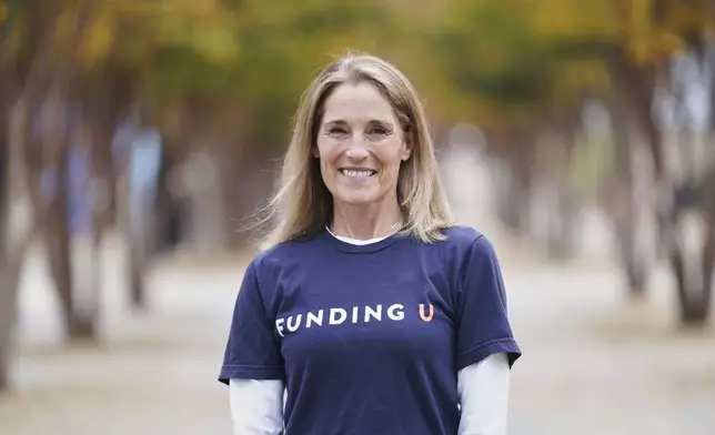 Jeannie Tarkenton poses for a photo Friday, Nov. 21, 2025, in Atlanta. (AP Photo/Megan Varner)