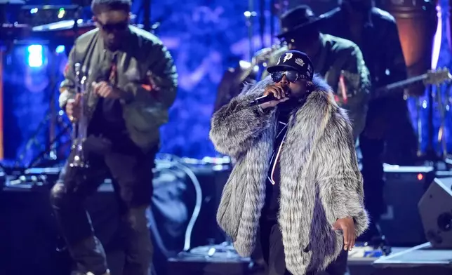 Big Boi of OutKast performs during the 2025 Rock and Roll Hall of Fame Induction Ceremony on Saturday, Nov. 8, 2025, at L.A. Live in Los Angeles. (AP Photo/Chris Pizzello)