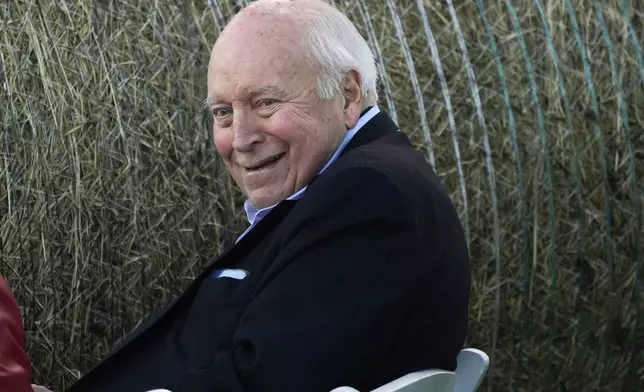 FILE - Former Vice President Dick Cheney attends a primary election night gathering for his daughter, Rep. Liz Cheney, R-Wyo., Aug. 16, 2022, in Jackson, Wyo. Cheney lost to challenger Harriet Hageman in the primary. (AP Photo/Jae C. Hong, File)