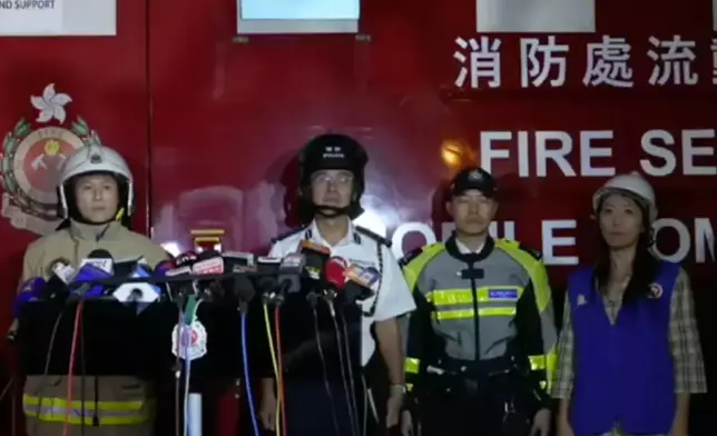 Representatives from multiple government departments attended the press conference, Photo source: FB of the Fire Services Department