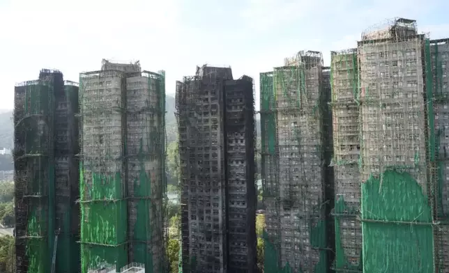 The Wang Fuk Court after the fire disaster, Photo by Bastille Post