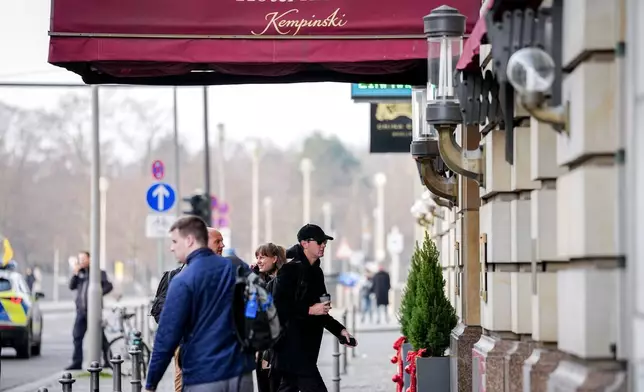 Jared Kushner, entrepreneur and former chief advisor to President Donald Trump, arrives for talks between representatives of the U.S. and Ukraine at the Hotel Adlon, in Berlin, Sunday, Dec. 14, 2025. (Kay Nietfeld/dpa via AP)