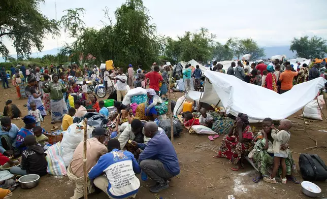 Internally displaced people (IDPs) fleeing fighting in Congo's South Kivu province arrive in Cibitoke, Kansega, Burundi, Thursday, Dec. 11, 2025. (AP Photo/Berthier Mugiraneza)