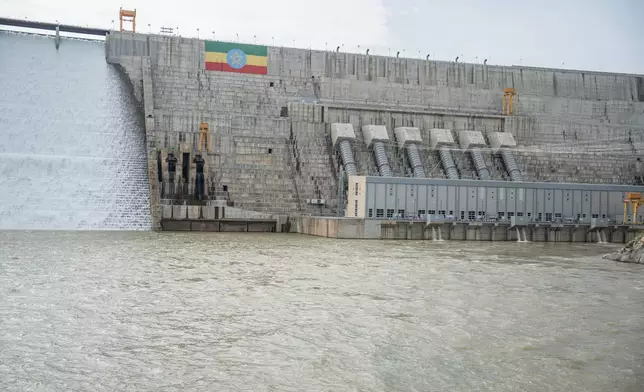 FILE - A view of the Grand Ethiopian Renaissance Dam, in Benishangul-Gumuz, Ethiopia, Sept. 9, 2025. (AP Photo, File)