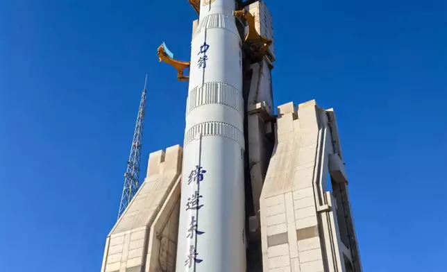 The “Nurturing the Future” rocket on the launch pad.