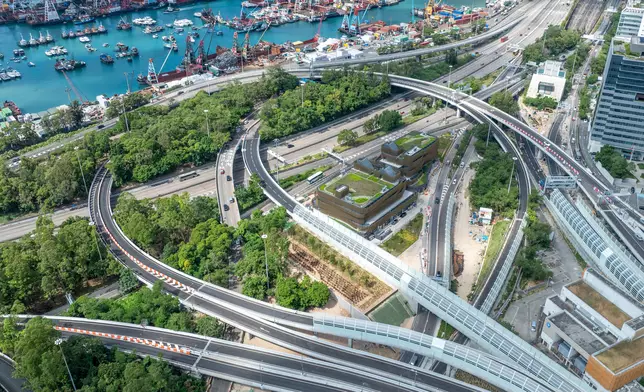 The intersection of Yau Ma Tei of the Central Kowloon Bypass (Yau Ma Tei Section)
