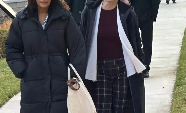 NASCAR vice chair Lesa France Kennedy enters federal court in Charlotte, N.C., on Wednesday Dec 3, 2025. (AP Photo/Jenna Fryer)