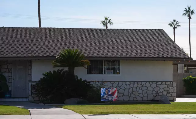 The home of Michael Abatti is seen Friday, Dec. 12, 2025, in El Centro, Calif. (AP Photo/Gregory Bull)