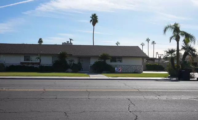 The home of Michael Abatti is seen Friday, Dec. 12, 2025, in El Centro, Calif. (AP Photo/Gregory Bull)