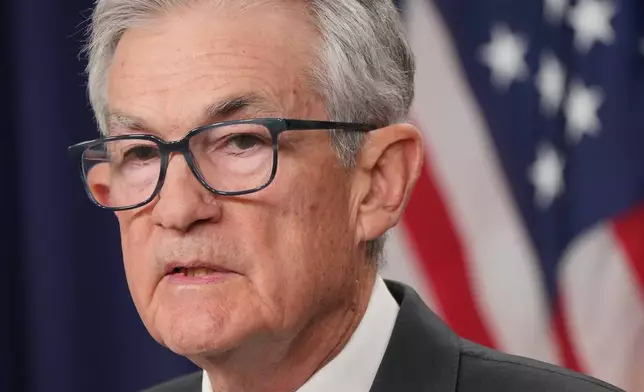 Federal Reserve Chair Jerome Powell speaks at the Federal Reserve, Wednesday, Dec. 10, 2025, in Washington. (AP Photo/Jacquelyn Martin)