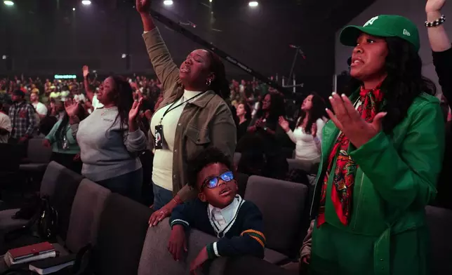 Churchgoers worship at 2819 Church on Nov. 16, 2025, in Atlanta. (AP Photo/Jessie Wardarski)