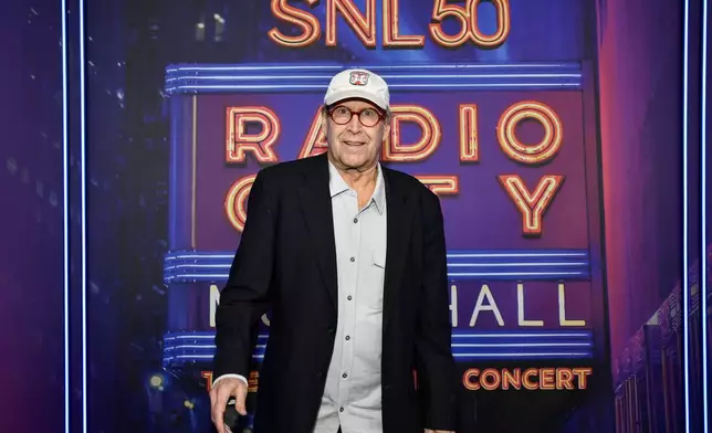 FILE - Chevy Chase attends the SNL50: The Homecoming Concert at Radio City Music Hall on Friday, Feb. 14, 2025, in New York. (Photo by Evan Agostini/Invision/AP, File )