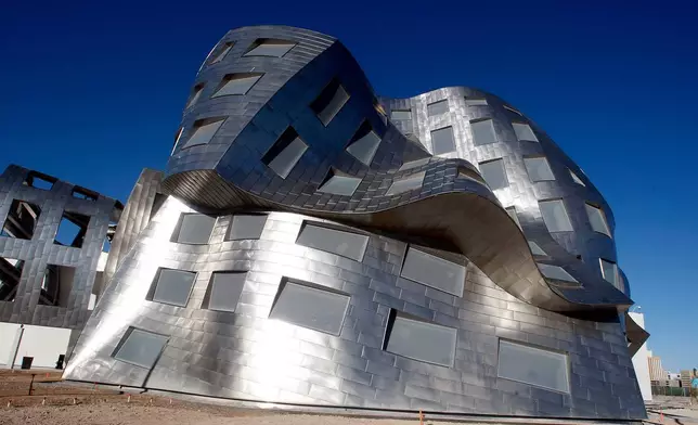 FILE - A view of the Cleveland Clinic Lou Ruvo Center for Brain Health designed by architect Frank Gehry, in Las Vegas, March 17, 2010. (AP Photo/Isaac Brekken, File)