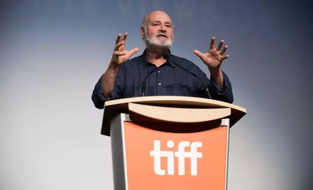 FILE - Director Rob Reiner attends the premiere for "LBJ" on day 8 of the Toronto International Film Festival at Roy Thomson Hall, Thursday, Sept. 15, 2016, in Toronto. (Photo by Arthur Mola/Invision/AP, File)