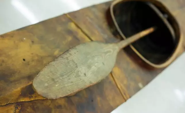 A selection of Inuit items are unveiled at the Canadian Museum of History in Gatineau, Que., on Tuesday, Dec. 9, 2025. (Sean Kilpatrick /The Canadian Press via AP)