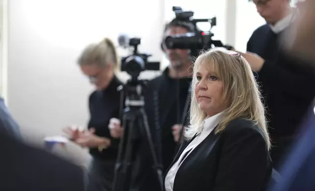 Former Colleton County Clerk of Court Mary Rebecca "Becky" Hill listens during her guilty plea on Monday, Dec. 8, 2025, in St. Matthews, S.C.. (AP Photo/Jeffrey Collins)