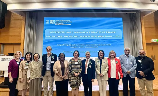 Group photo of speaking guests at the mini-summit.