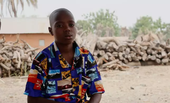 Onyeka Chieme, a student of St. Mary's Catholic School, who was abducted by gunmen and later released, speaks during an interview with The Associated Press in Papiri, in Nigeria, Wednesday, Dec. 10, 2025. (AP Photo/Afolabi Sotunde)