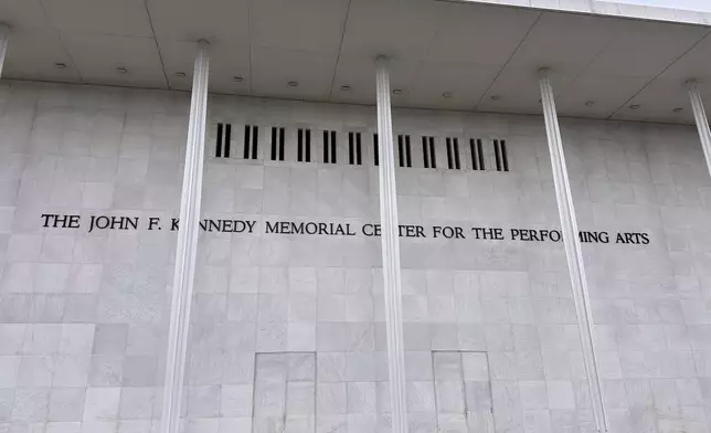 The Kennedy Center is seen Thursday, Dec, 18, 2025 in Washington. (AP Photo/Rahmat Gul)