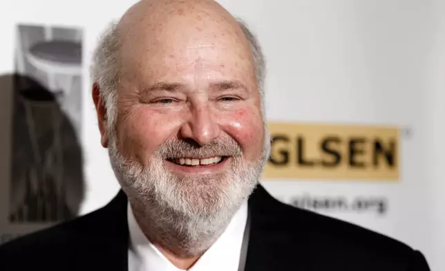 FILE - Rob Reiner arrives at the Gay, Lesbian, and Straight Education Network's Respect Awards, in Beverly Hills, Calif., Friday, Oct. 8, 2010. (AP Photo/Matt Sayles, File)