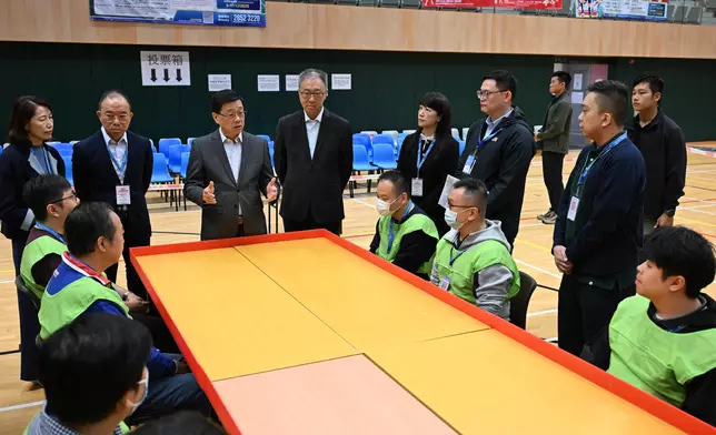 EAC Chairman visits polling stations of Legislative Council General Election  Source: HKSAR Government Press Releases