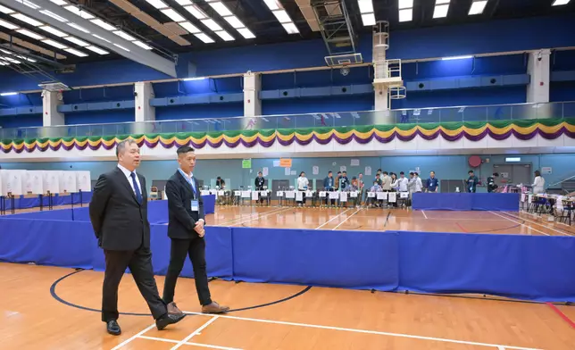 EAC Chairman visits polling stations of Legislative Council General Election  Source: HKSAR Government Press Releases