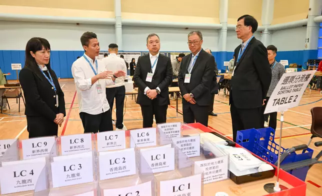 EAC Chairman visits polling stations of Legislative Council General Election  Source: HKSAR Government Press Releases