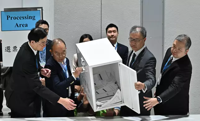 Counting of votes for Legislative Council General Election completed smoothly  Source: HKSAR Government Press Releases