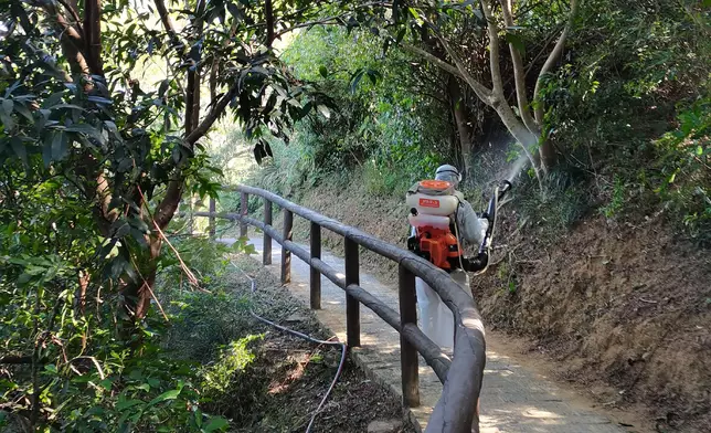 Pest Control Steering Committee provides updates on latest progress of interdepartmental mosquito control and prevention work against chikungunya fever at Tsing Yi Nature Trails  Source: HKSAR Government Press Releases